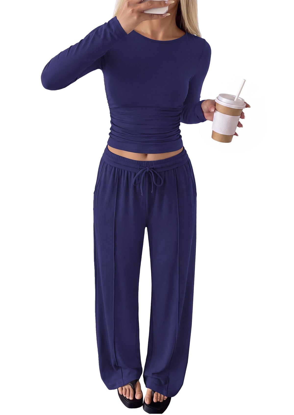 PRETTYGARDEN Womens Matching Lounge Sets 2 Piece Outfits