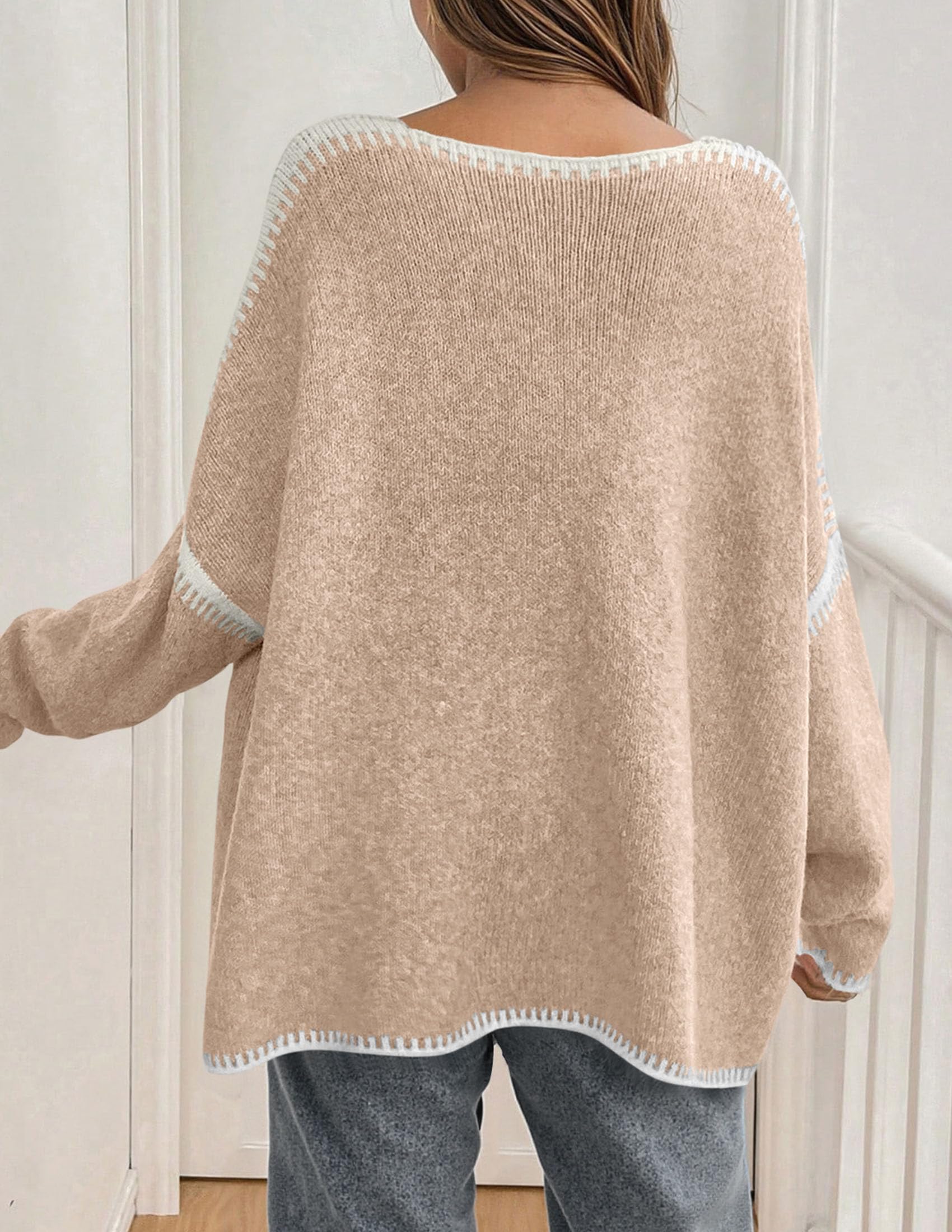 PRETTYGARDEN Womens Oversized Cardigan Sweaters Fall Long Lantern Sleeve Knit Open Front Lightweight Sweater