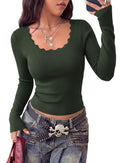 FreshPretty Scoop Neck Long Sleeve Fall Sweaters Trendy Tops for Women,Soft Cozy Ribbed Knit Pullover Sweater,Basic Casual Womens Fall Pullover Tops, Lightweight Winter Layering Work Daily Wear