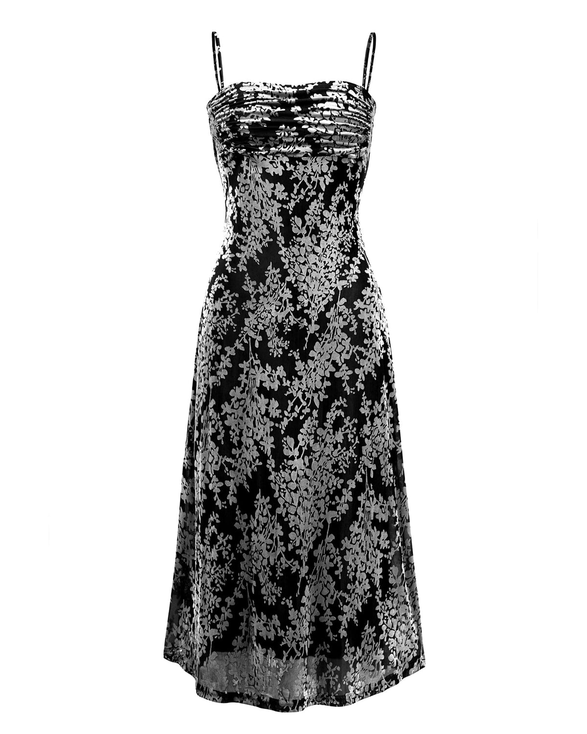 BTFBM Women's Summer Dress Sleeveless Spaghetti Strap Midi Dress Sexy Cowl Neck Floral Cocktail Dress Party Dresses
