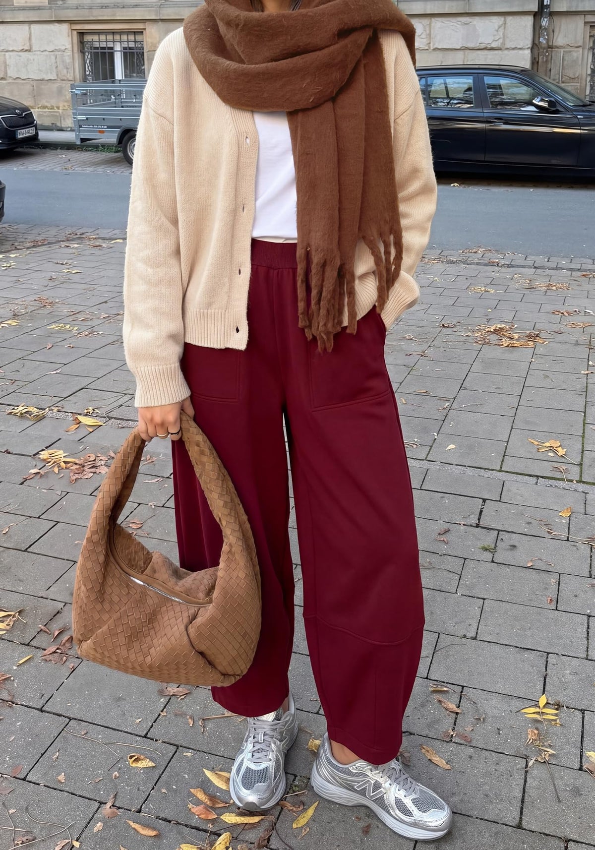 BTFBM Womens Wide Leg Pants Ankle Palazzo Fleece Harem Barrel Sweatpants High Waisted Baggy Sweatpants with Pockets,Casual Lounge Flowy Pants,Lounge Cropped Trousers,Fall Outfits for Women