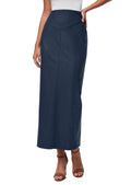 PRETTYGARDEN Long Skirts for Women Fall Fashion Clothing Faux Leather High Waist Dressy Casual Slit Pencil Maxi Skirt