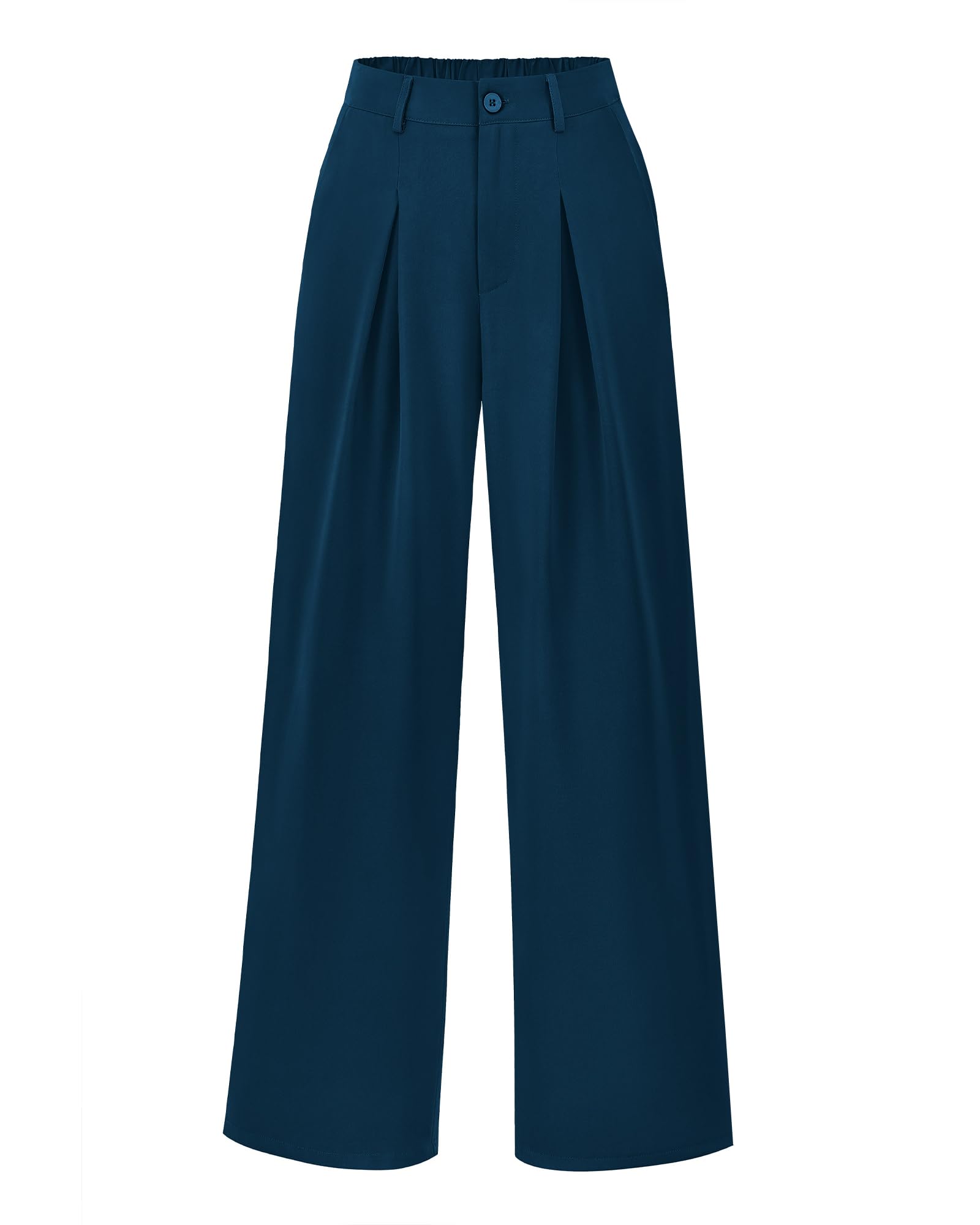 BTFBM Women High Waist Palazzo Pants Spring Casual Wide Leg Trousers Loose Work Office Business Suit Pant Pockets