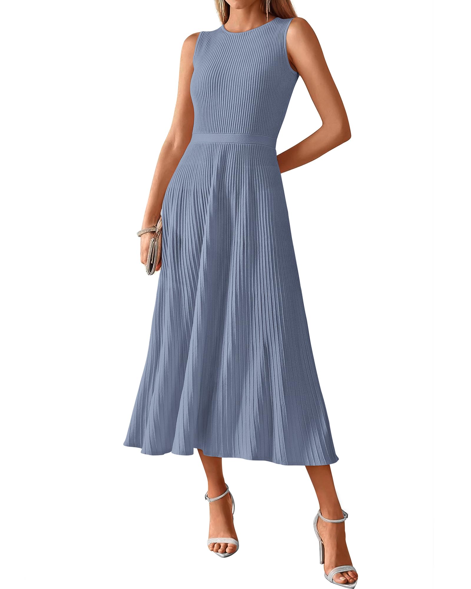 BTFBM Summer Maxi Dresses for Women Strapless Ruched Tube Top Beach Vacation Spring Wedding Guest Dress Pockets