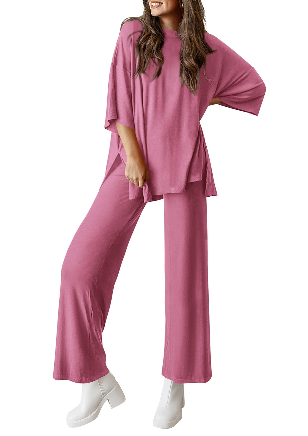 PRETTYGARDEN Two Piece Sets For Women Summer Fashion Lounge Matching Set Travel Vacation Airport Outfits Clothing