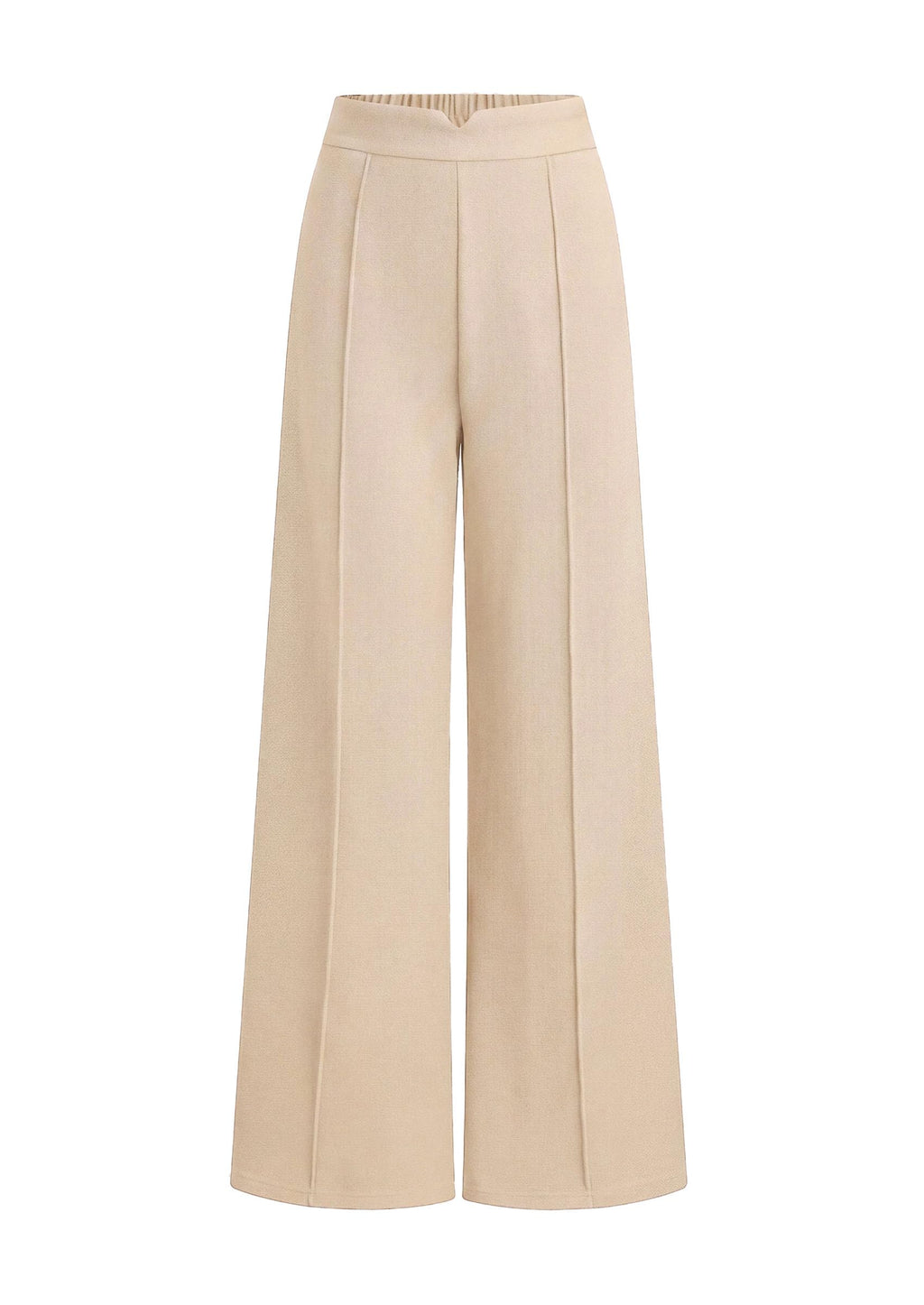 PRETTYGARDEN Women's Dressy Casual Wide Leg Palazzo Pants | V Notch High Waist, Soft Stretchy Knit Flowy Long Lounge Trousers, Casual Daily Office Work Outfits, 2026 Fall Clothes