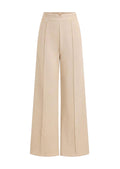 PRETTYGARDEN Women's Dressy Casual Wide Leg Palazzo Pants | V Notch High Waist, Soft Stretchy Knit Flowy Long Lounge Trousers, Casual Daily Office Work Outfits, 2026 Fall Clothes