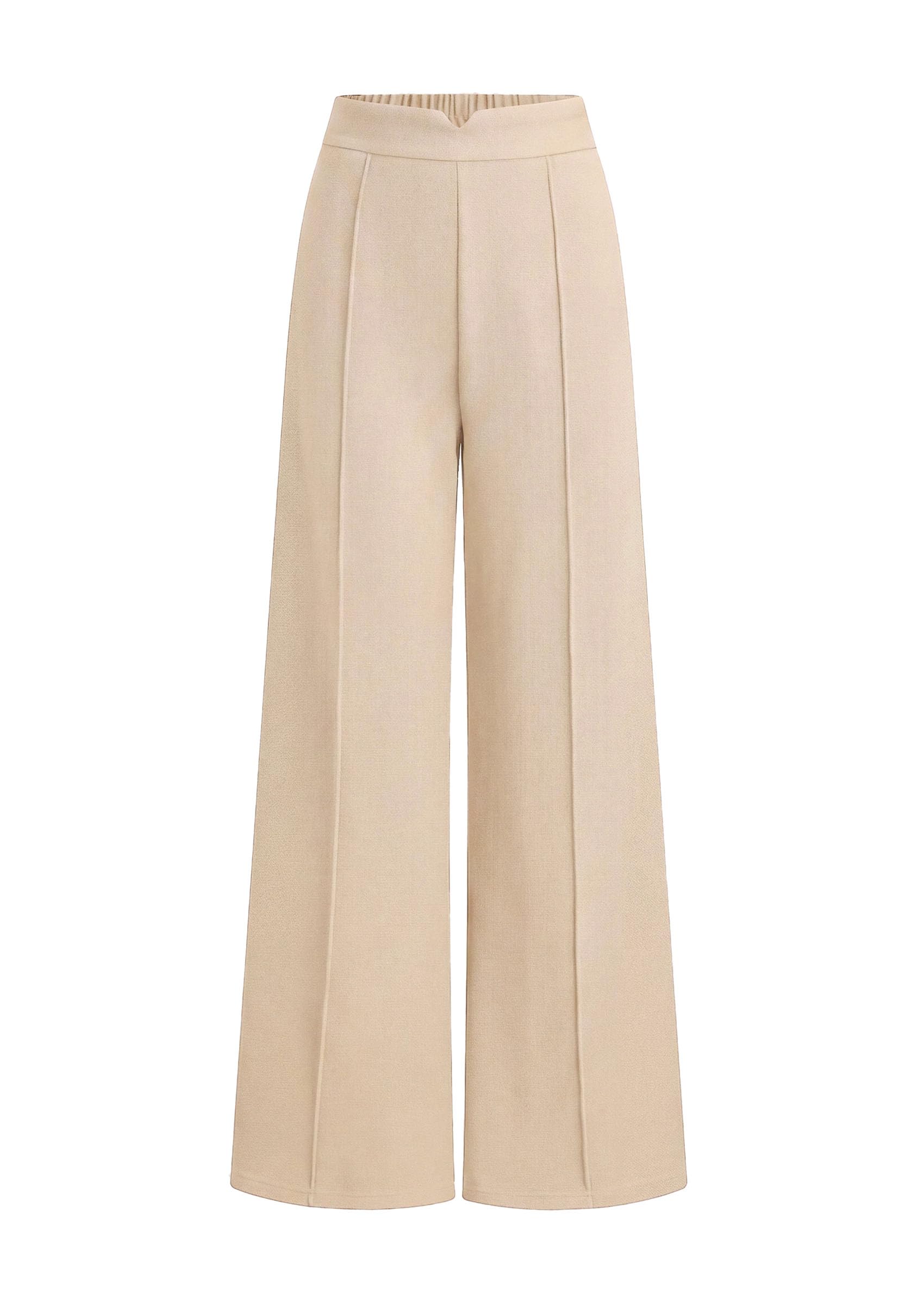 PRETTYGARDEN Women's Dressy Casual Wide Leg Palazzo Pants | V Notch High Waist, Soft Stretchy Knit Flowy Long Lounge Trousers, Casual Daily Office Work Outfits, 2026 Fall Clothes