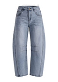 PRETTYGARDEN Women's Barrel Baggy Jeans High Waisted Pants