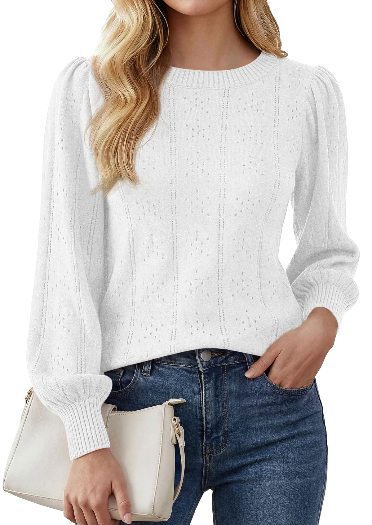 PRETTYGARDEN Women Fall Fashion Hollow Out Holiday Sweaters