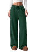 PRETTYGARDEN Womens Wide Leg Sweatpants Fleece Lounge Pants | Elastic Drawstring Waist,Baggy Jogger Yoga Sweat pants,Pockets,Fall Winter Clothes,Loose Daily Casual & Loungewear Trousers