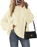 PRETTYGARDEN Women's Oversized Fall Sweaters Casual Long Sleeve Crewneck Chunky Cable Knit Pullover Tops Winter Clothes