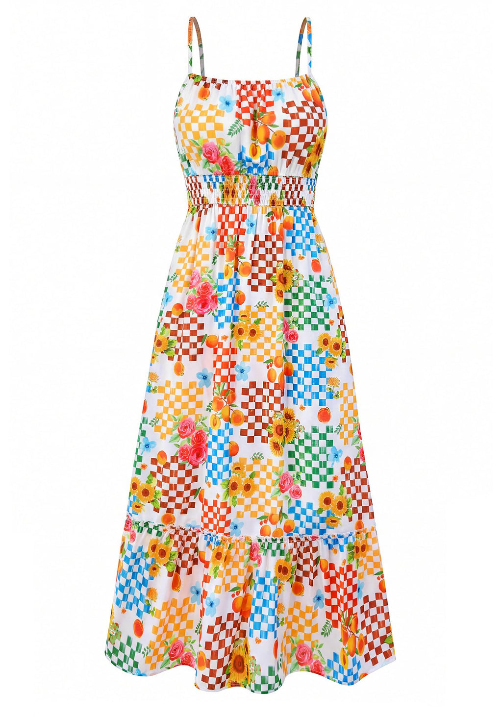 BTFBM Summer Dresses for Women Sundresses Sleeveless Spaghetti Strap Boho Beach Vacation Outfits Spring Maxi Dress