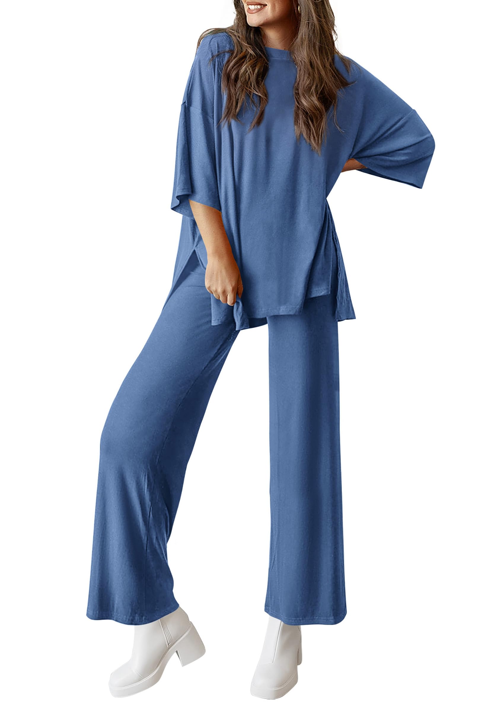 PRETTYGARDEN Two Piece Sets For Women Summer Fashion Lounge Matching Set Travel Vacation Airport Outfits Clothing