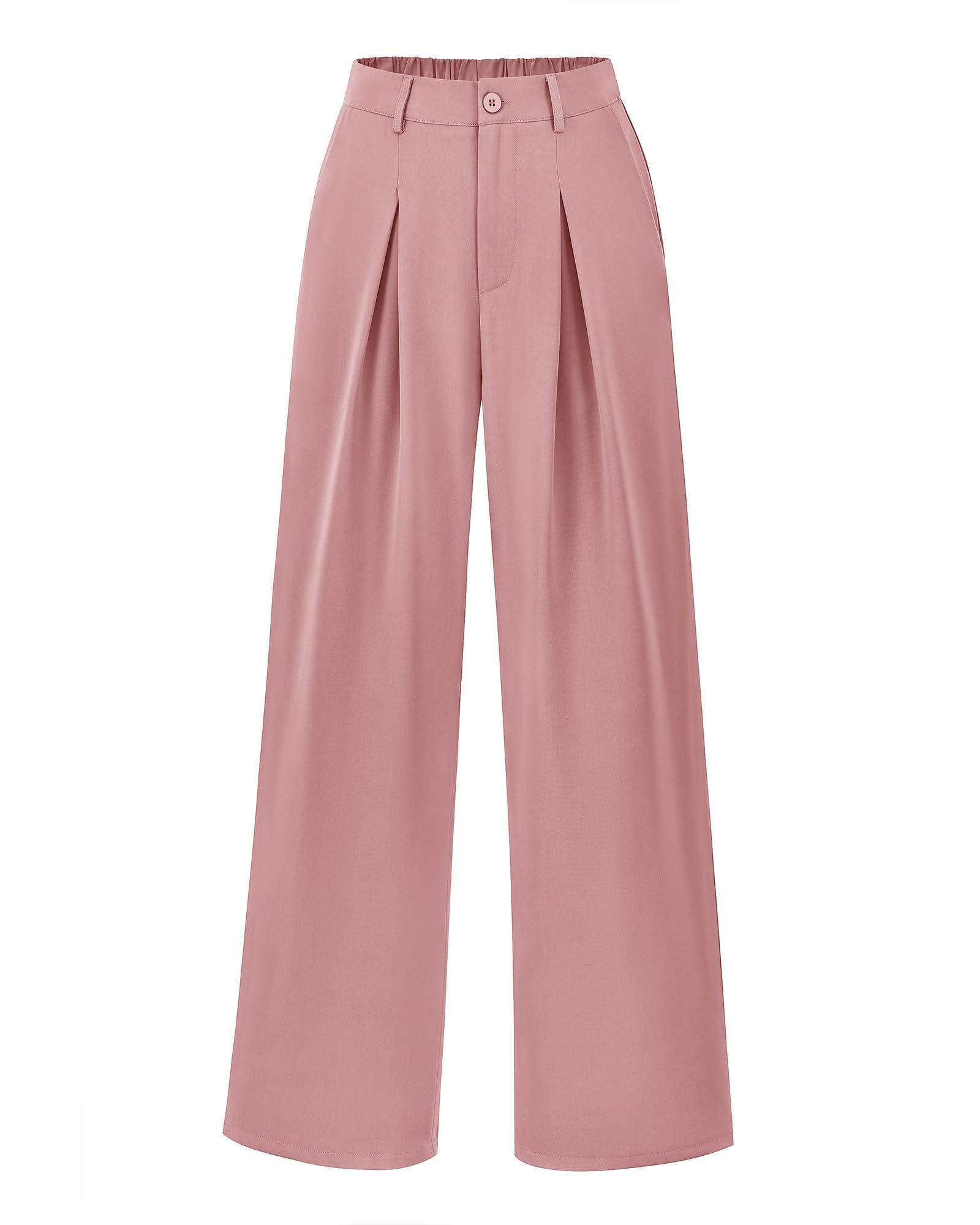 BTFBM Women High Waist Palazzo Pants Spring Casual Wide Leg Trousers Loose Work Office Business Suit Pant Pockets