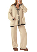 PRETTYGARDEN Lounge Sets for Women Fall Loungewear 2 Piece Outfits Cardigan Sweaters Track Suit Matching Winter Clothing