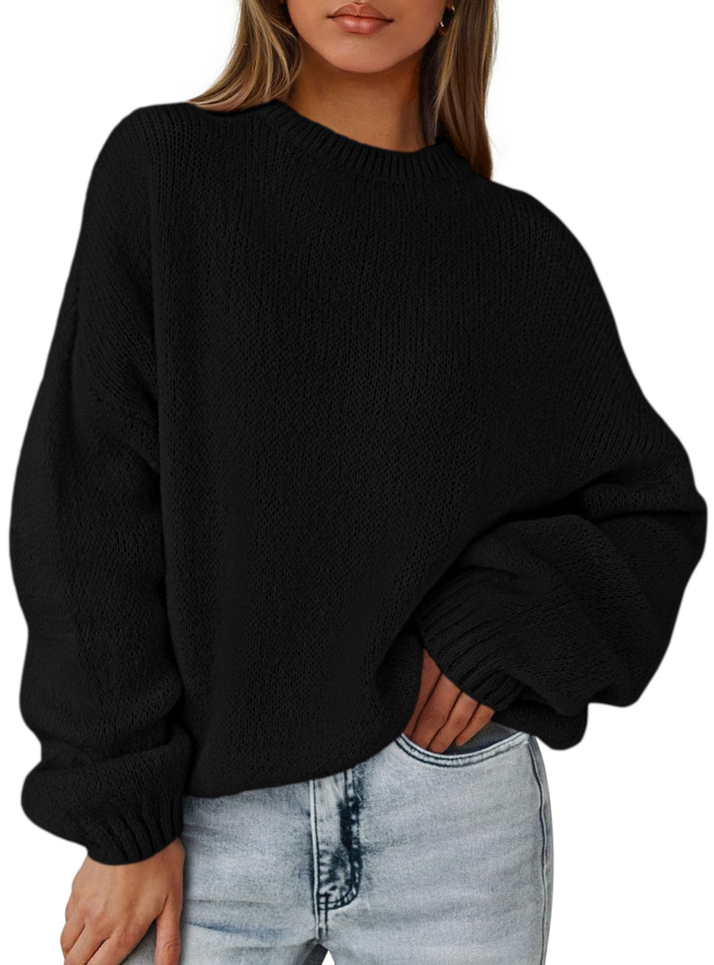 PRETTYGARDEN Women's Fall Oversized Sweaters Dressy Casual Long Sleeve Chunky Knit Winter Pullover Tops 2026 Holiday Outfits
