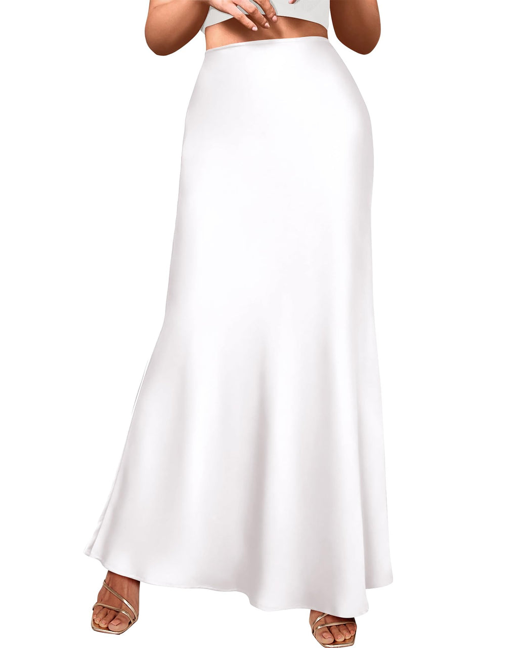BTFBM Womens Spring Skirts Business Casual Clothes High Waisted Cocktail Party Wedding Guest Mermaid Maxi Skirt