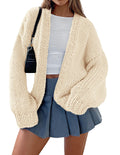 PRETTYGARDEN Cardigan Sweaters for Women Trendy Fall Fashion Long Sleeve Chunky Knit Cardigans Winter Clothing Outfits
