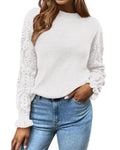 BTFBM Fall Sweaters for Women Crew Neck Long Sleeve Hollow Out Swiss Dot Knit Casual Pullover Tops Fashion Clothing