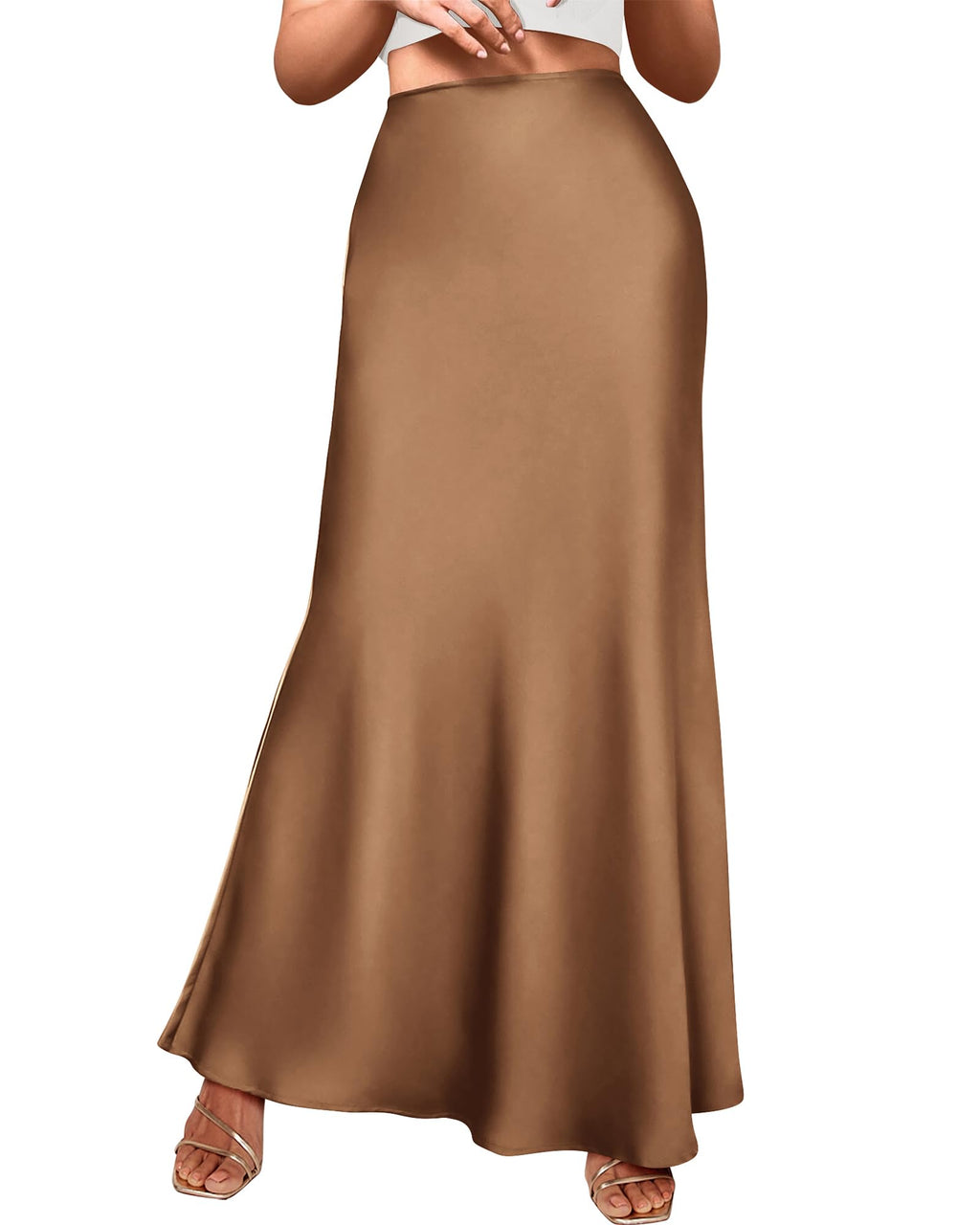 BTFBM Womens Spring Skirts Business Casual Clothes High Waisted Cocktail Party Wedding Guest Mermaid Maxi Skirt