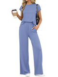 PRETTYGARDEN Womens 2 Piece Outfits Casual Cap Sleeve Lounge Set Summer Tracksuits Matching Sets Beach Fashion Travel Clothes