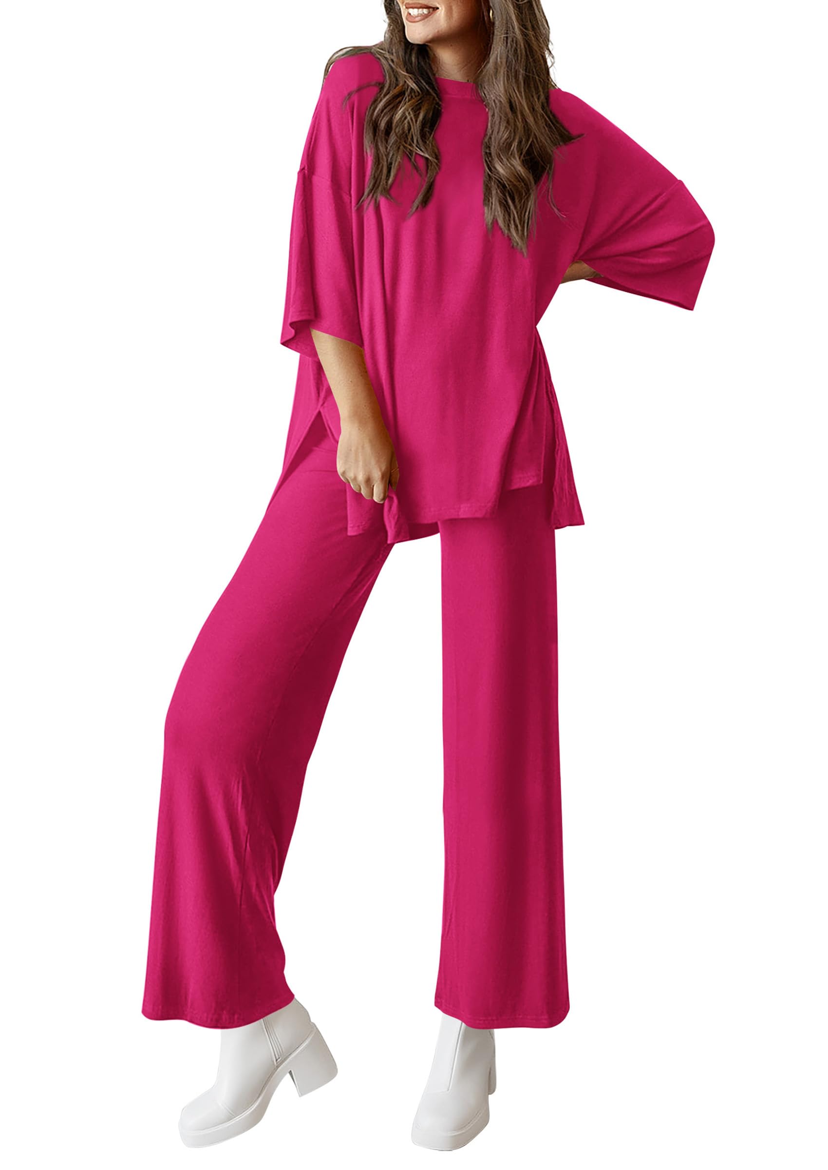 PRETTYGARDEN Two Piece Sets For Women Summer Fashion Lounge Matching Set Travel Vacation Airport Outfits Clothing
