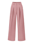 FreshPretty Women High Waist Palazzo Pants Fall Casual Wide Leg Trousers Loose Work Office Business Suit Pant Pockets