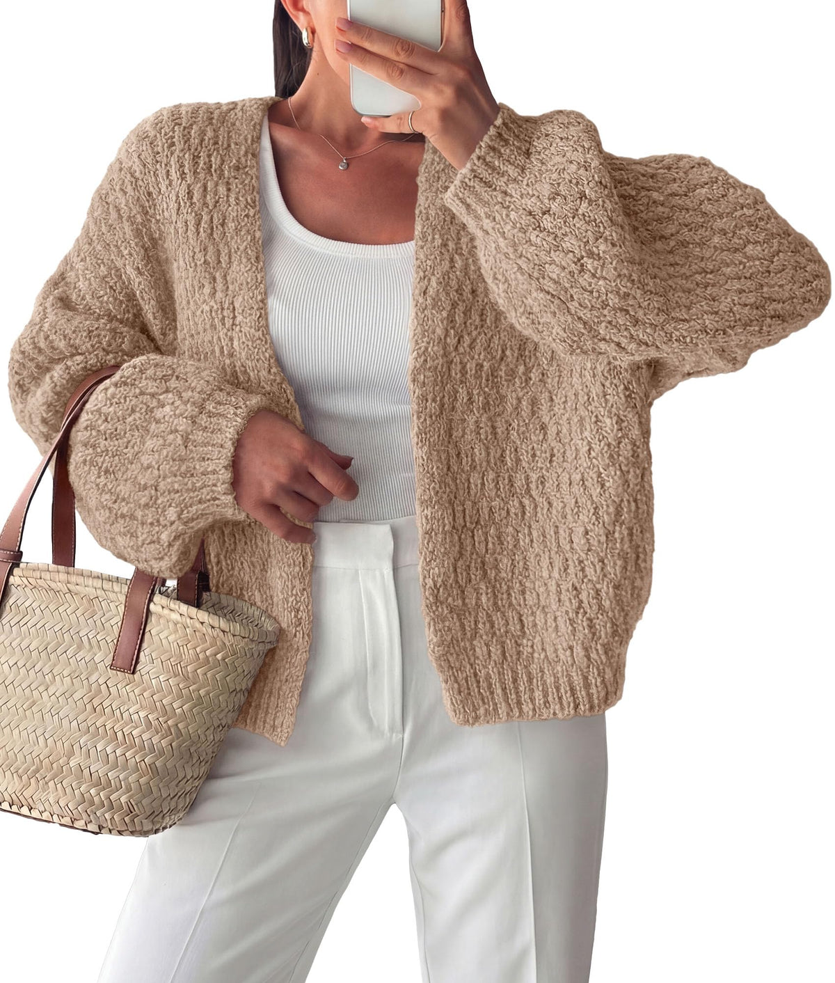 PRETTYGARDEN Women's Fall Cardigan Open Front Chunky Sweaters
