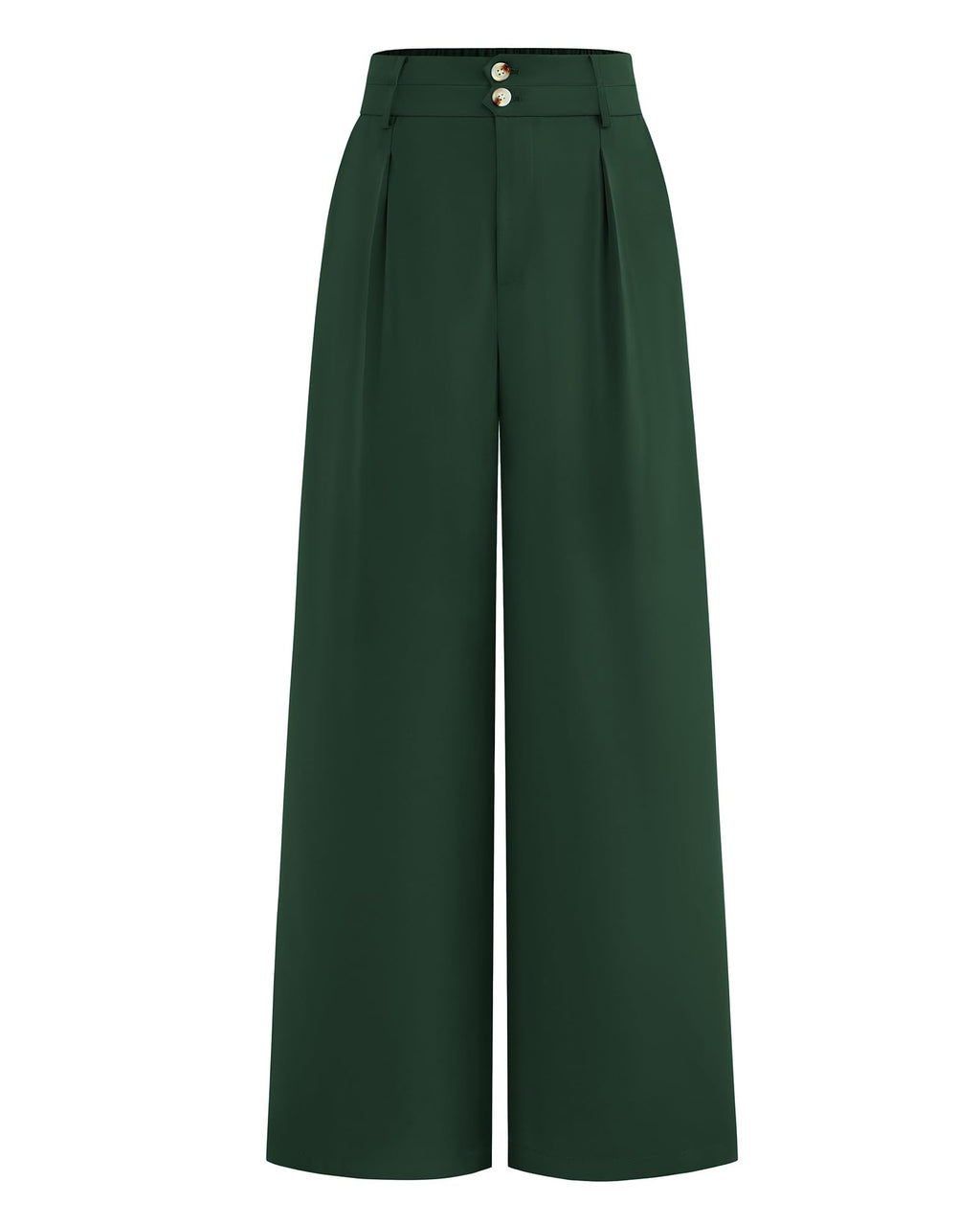 BTFBM Women Wide Leg Dress Pants High Waisted Button Pleated Business Casual Trousers Office Work Palazzo Pants