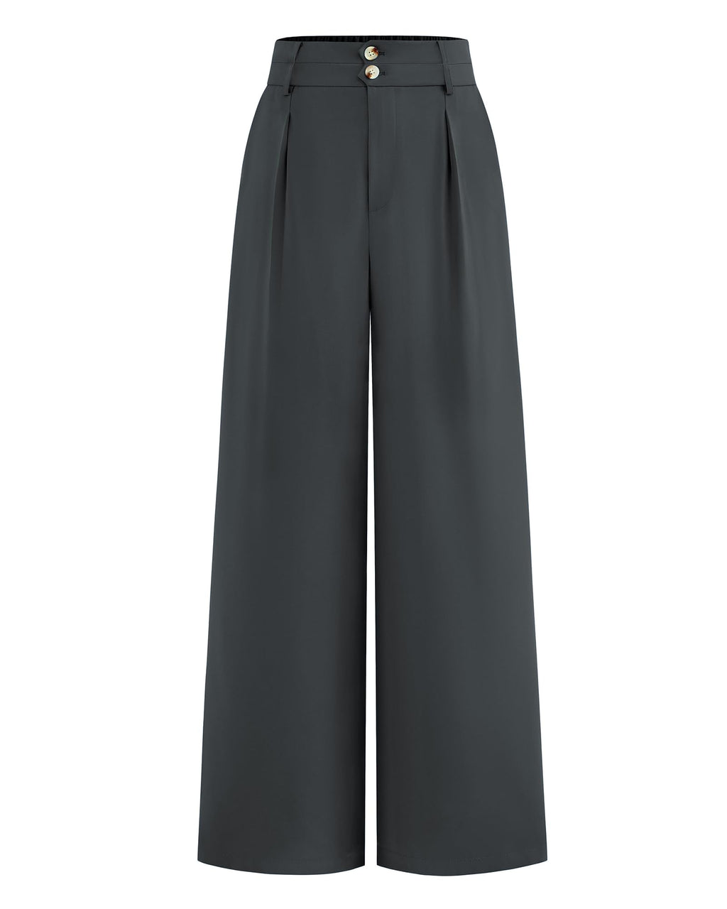 BTFBM Women Wide Leg Dress Pants High Waisted Button Pleated Business Casual Trousers Office Work Palazzo Pants