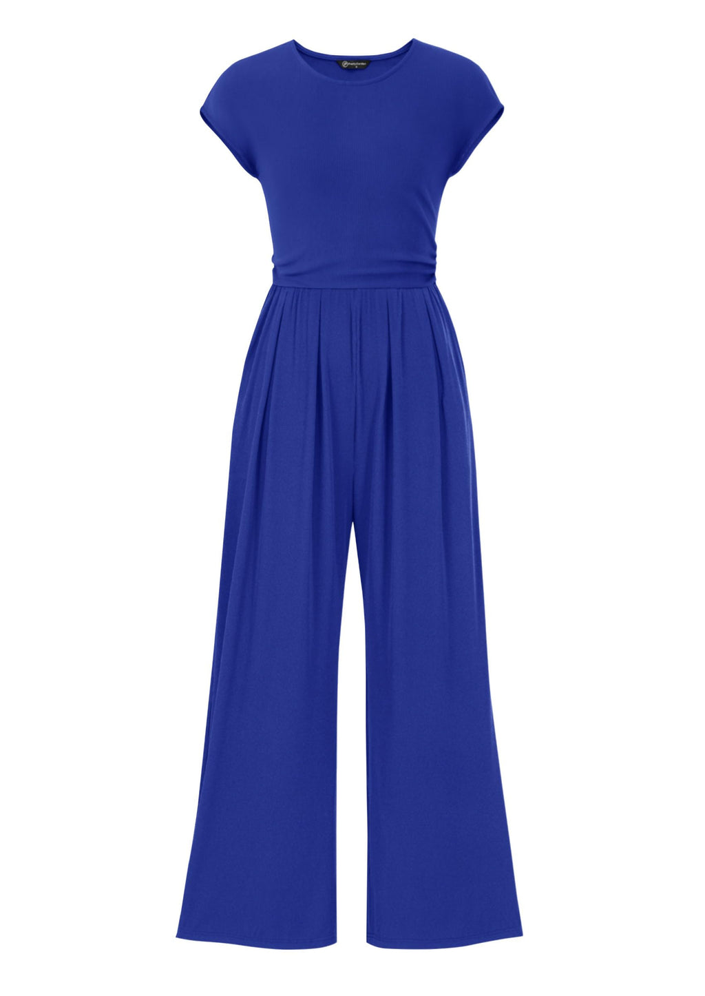 PRETTYGARDEN Summer Jumpsuits for Women Dressy Ribbed Cap Sleeve Wide Leg Pants Rompers Elegant Casual One Piece Outfits