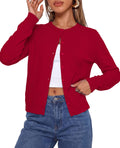 PRETTYGARDEN Lightweight Cardigans for Women Knit Sweaters Long Sleeve Button Down Shirts, Casual Work Office Going Out Tops, Fall Winter Layering Clothes, Bolero Shrugs for Dresses
