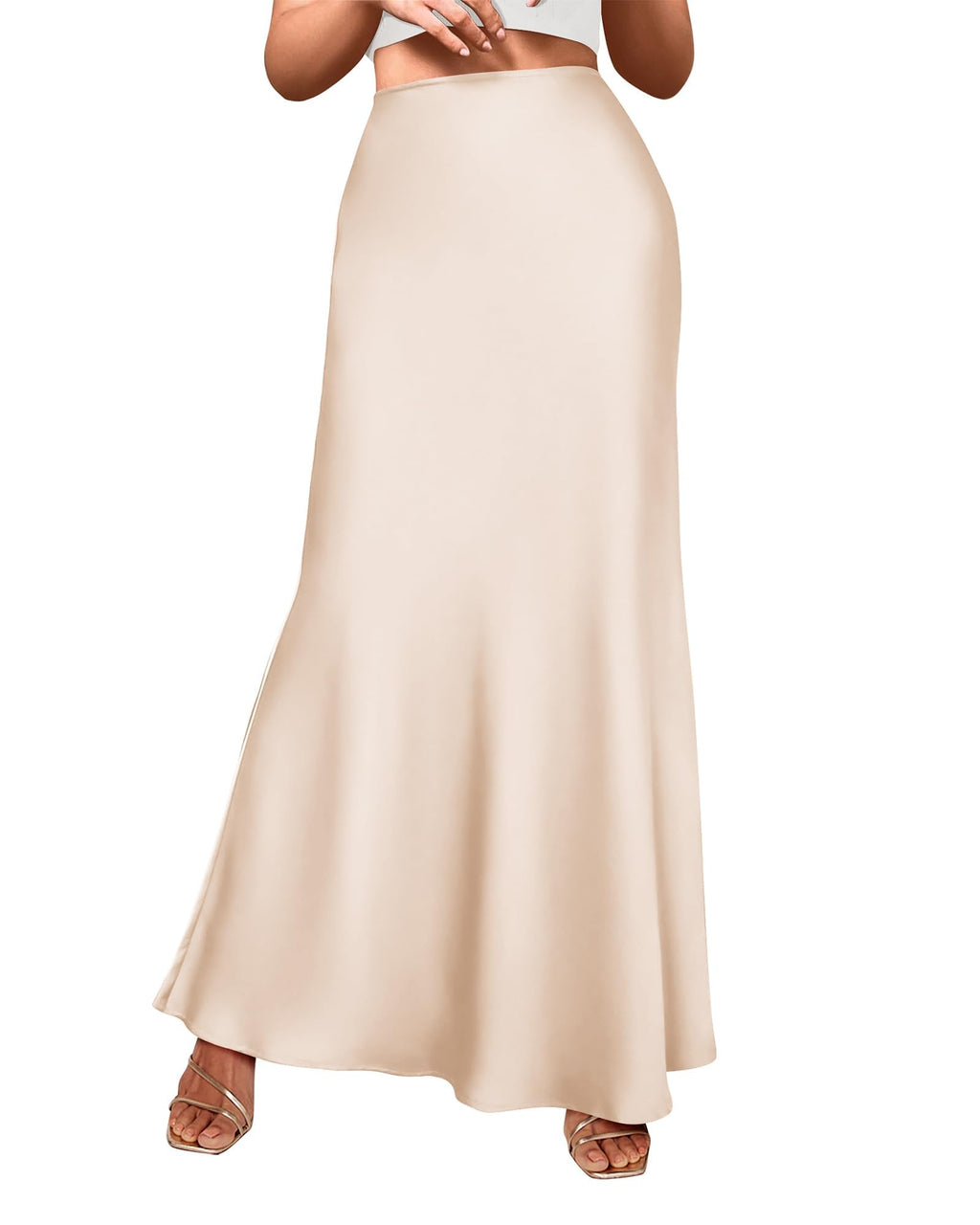 BTFBM Womens Spring Skirts Business Casual Clothes High Waisted Cocktail Party Wedding Guest Mermaid Maxi Skirt