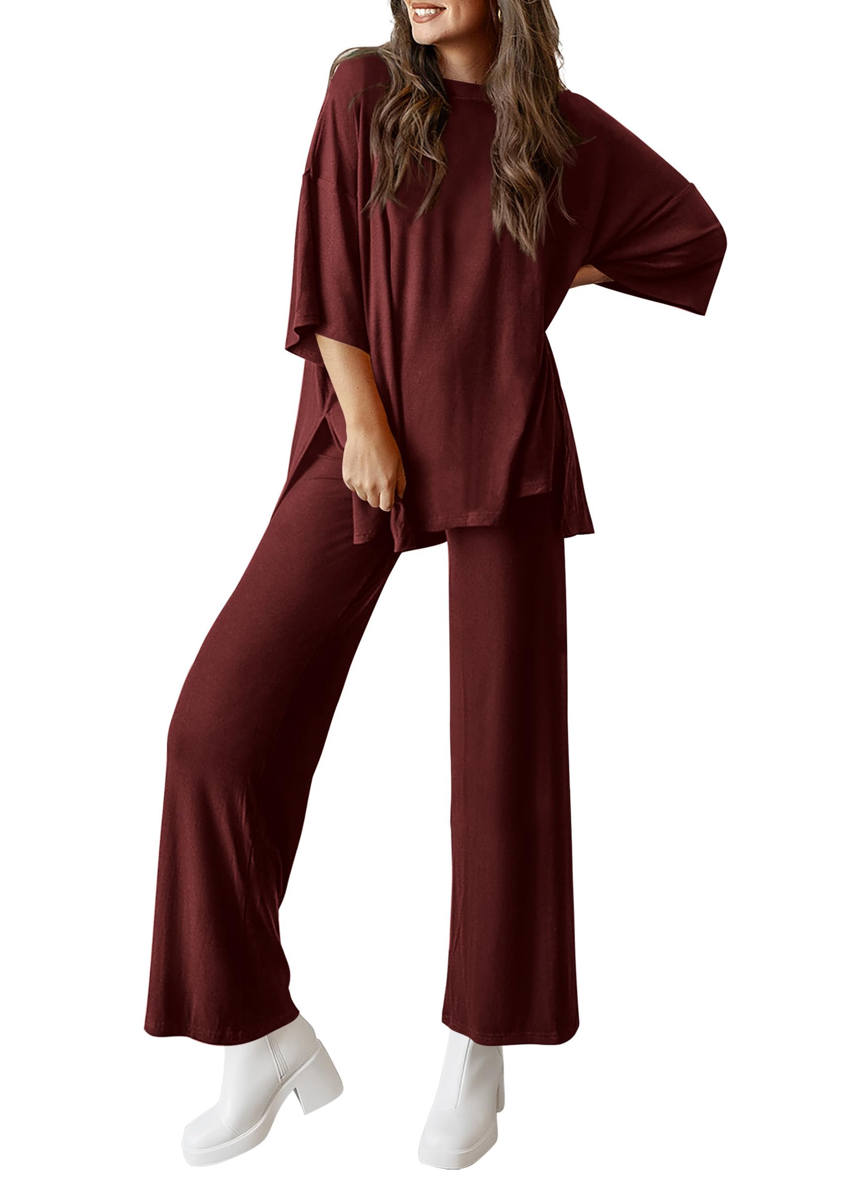 PRETTYGARDEN Two Piece Sets For Women Summer Fashion Lounge Matching Set Travel Vacation Airport Outfits Clothing