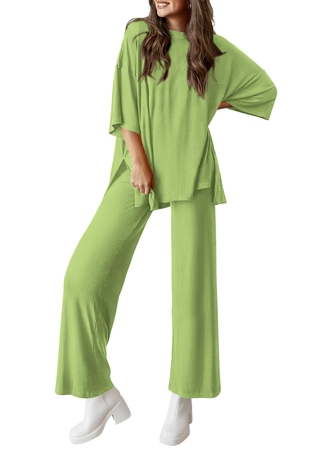 PRETTYGARDEN Two Piece Sets For Women Summer Fashion Lounge Matching Set Travel Vacation Airport Outfits Clothing