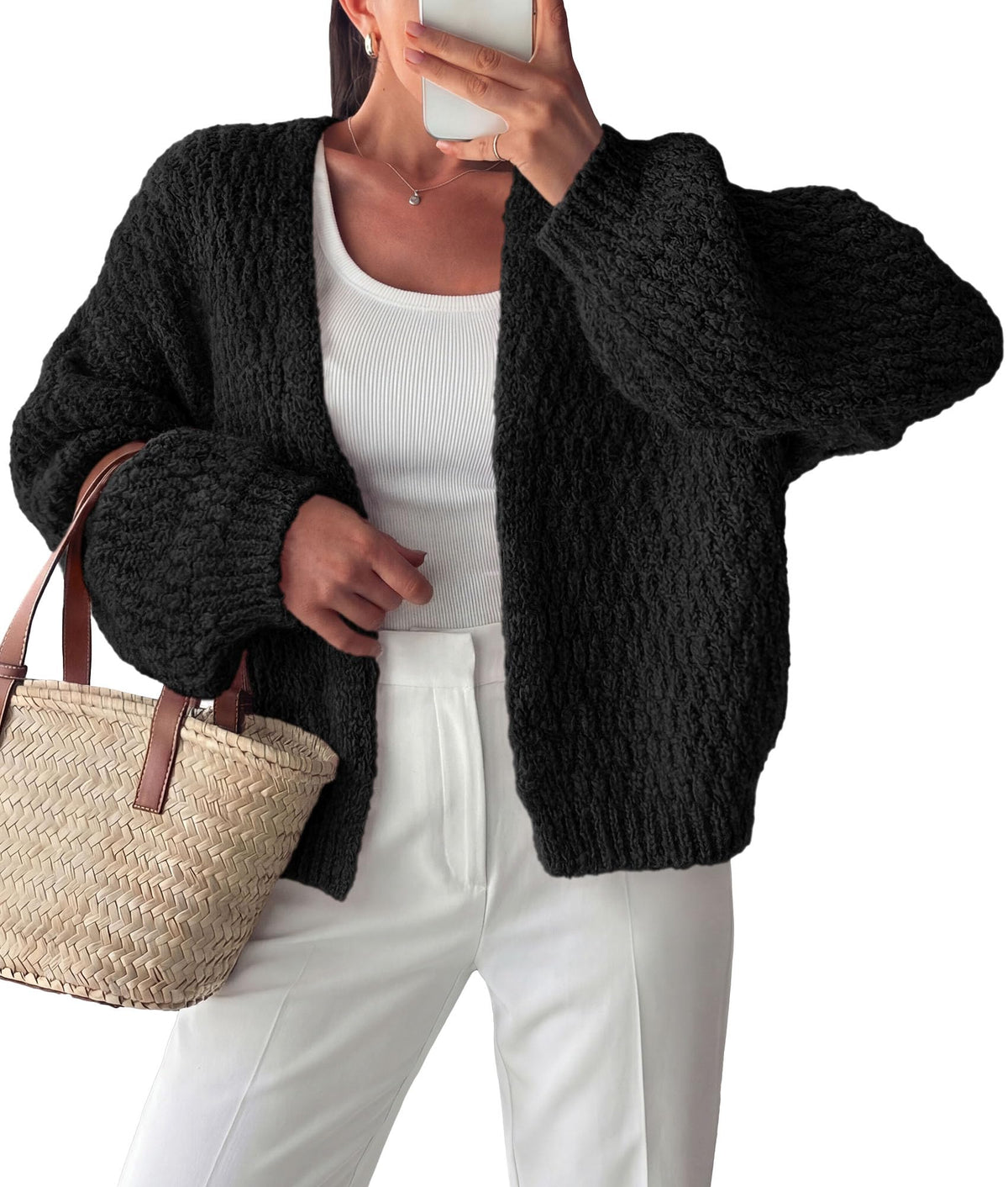 PRETTYGARDEN Women's Fall Cardigan Open Front Chunky Sweaters