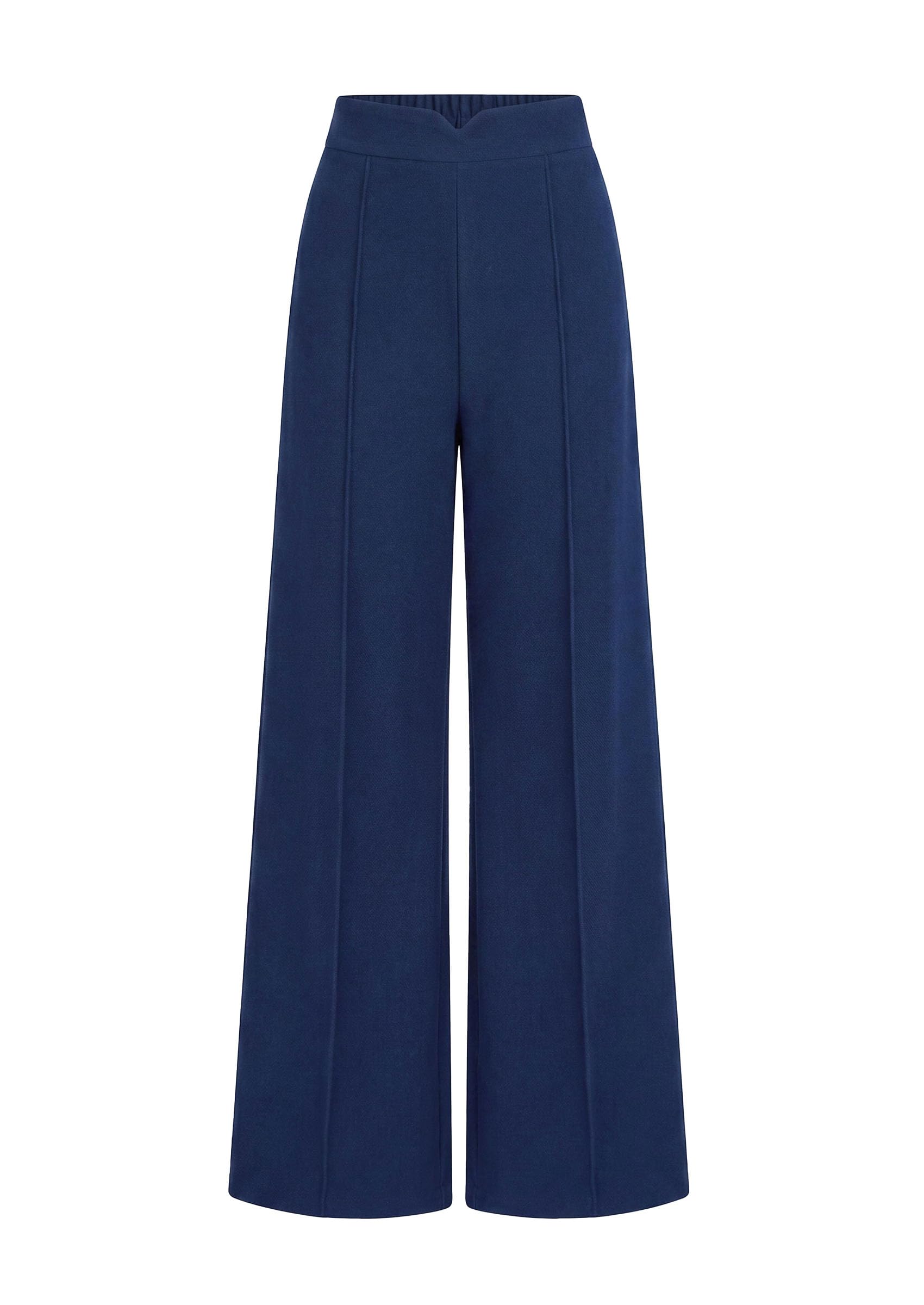 PRETTYGARDEN Women's Dressy Casual Wide Leg Palazzo Pants | V Notch High Waist, Soft Stretchy Knit Flowy Long Lounge Trousers, Casual Daily Office Work Outfits, 2026 Fall Clothes