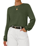 BTFBM Womens Long Sleeve Crew Neck Sweaters Spring Casual Classic Soft Loose Fit Basic Pullover Jumper Knit Top