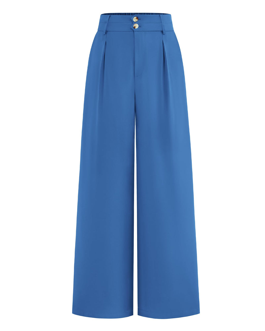 BTFBM Women Wide Leg Dress Pants High Waisted Button Pleated Business Casual Trousers Office Work Palazzo Pants