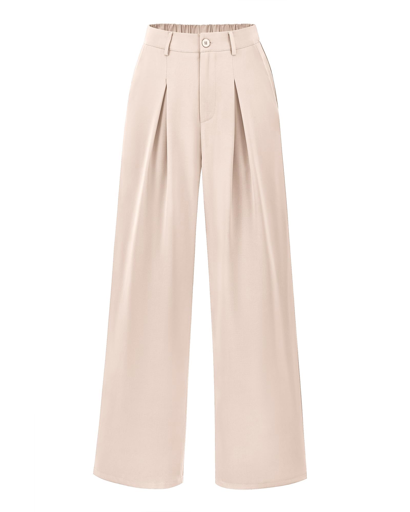 BTFBM Women High Waist Palazzo Pants Spring Casual Wide Leg Trousers Loose Work Office Business Suit Pant Pockets