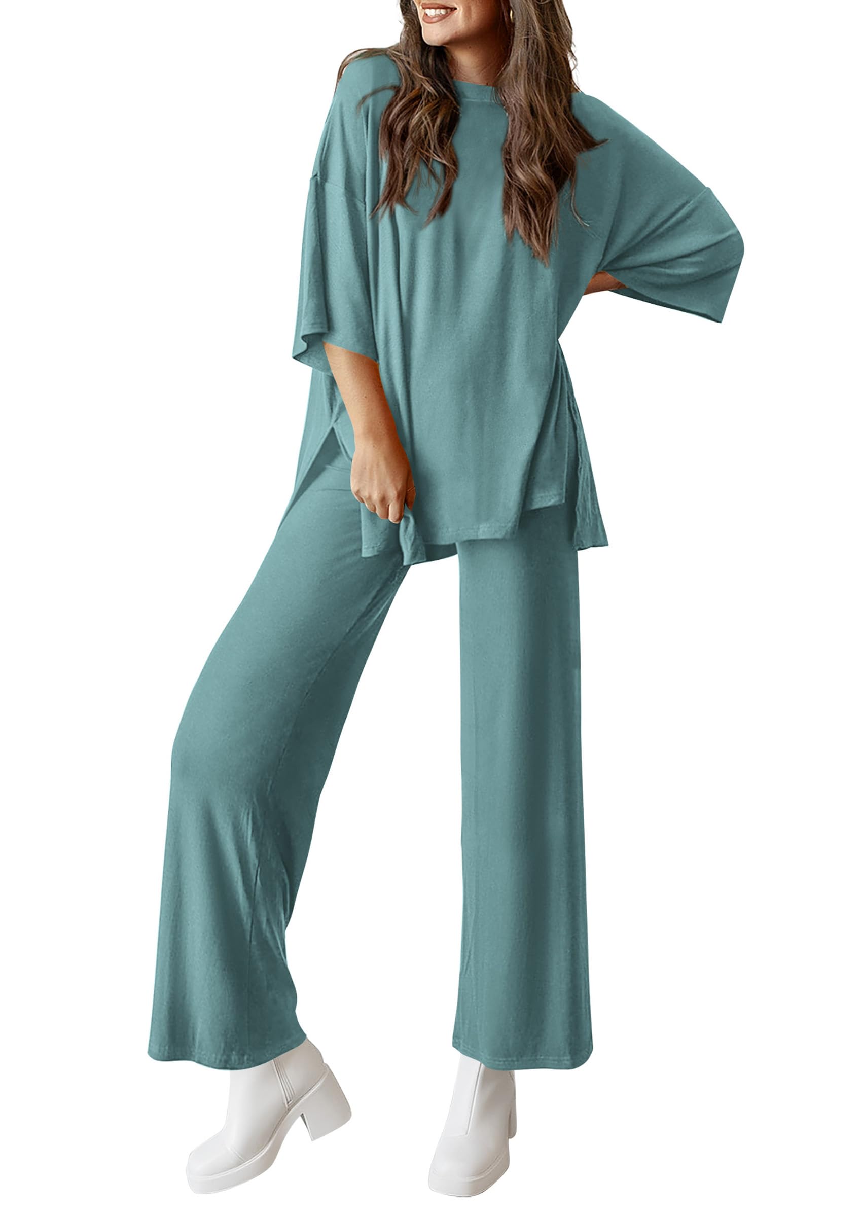 PRETTYGARDEN Two Piece Sets For Women Summer Fashion Lounge Matching Set Travel Vacation Airport Outfits Clothing