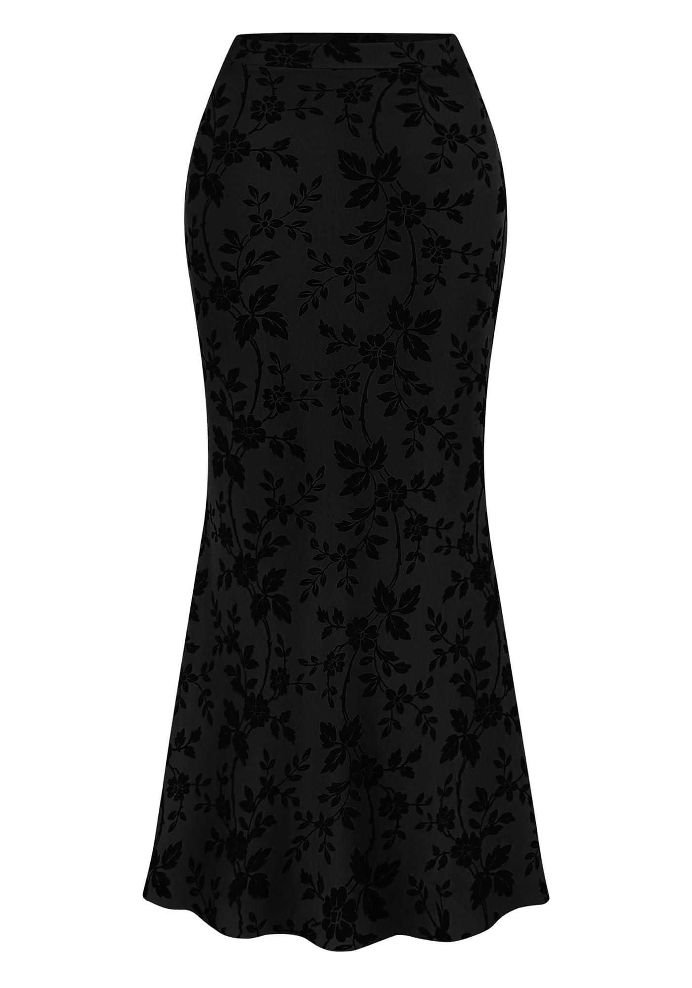 BTFBM Womens Floral Mesh Maxi Skirt Spring Summer Elastic High Waisted Boho Elegant Mermaid Long Skirts for Women