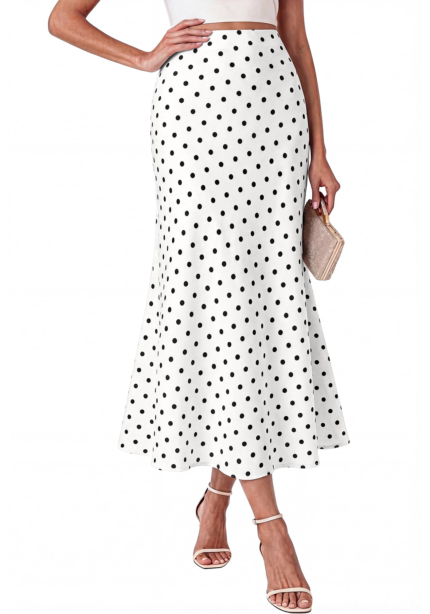 BTFBM Maxi Skirts for Women Summer Spring Boho Lightweight A Line High Waisted Wedding Guest Party Silk Midi Skirt