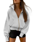 BTFBM Hoodies For Women Sweatshirt Fall Fashion Clothing Long Sleeve Fleece Jacket Winter Outfits Y2k Zip Up Hoodie