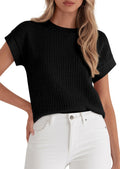 PRETTYGARDEN Women Spring Sweater Vest Business Casual Tank Top Lightweight Cap Sleeve Knit Shirts Trendy Summer Outfits