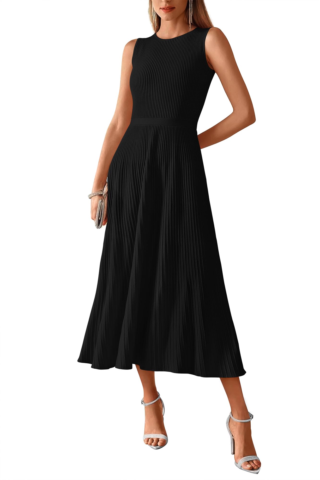 BTFBM Summer Maxi Dresses for Women Strapless Ruched Tube Top Beach Vacation Spring Wedding Guest Dress Pockets