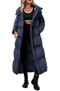 PRETTYGARDEN Women's Winter Long Puffer Coats Hooded Zip Up Casual Thickened Down Jackets Trendy Warm Clothes Outerwear