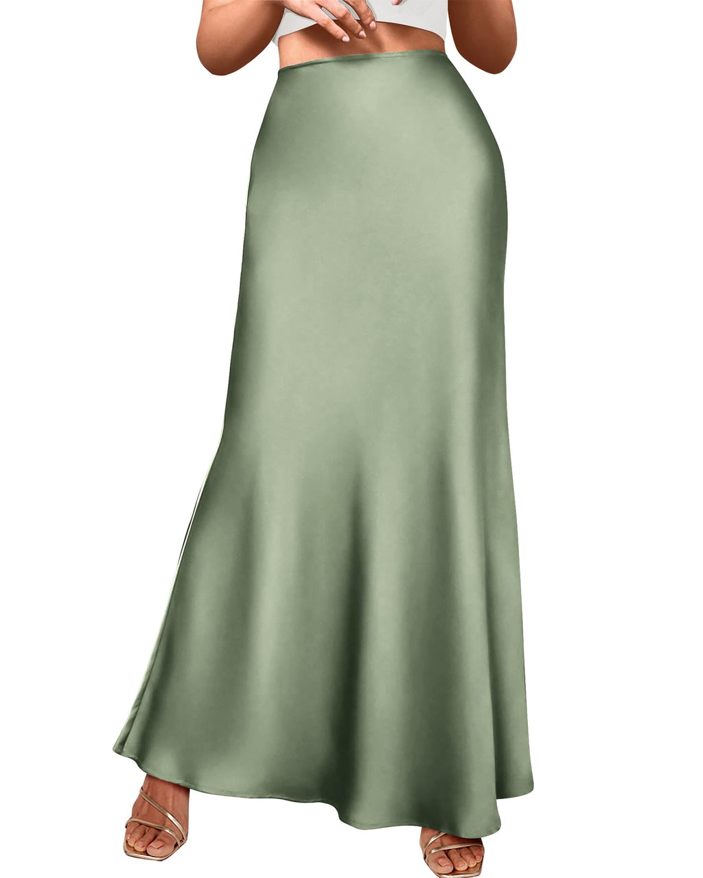 BTFBM Womens Spring Skirts Business Casual Clothes High Waisted Cocktail Party Wedding Guest Mermaid Maxi Skirt