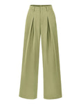 BTFBM Women High Waist Palazzo Pants Spring Casual Wide Leg Trousers Loose Work Office Business Suit Pant Pockets